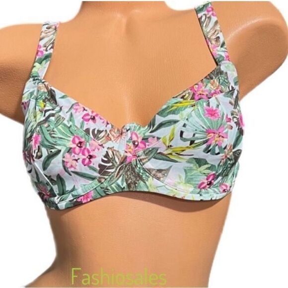 Victorias Secret Swim Essential Wicked Push up without padding Bikini top Palms - Picture 7 of 7